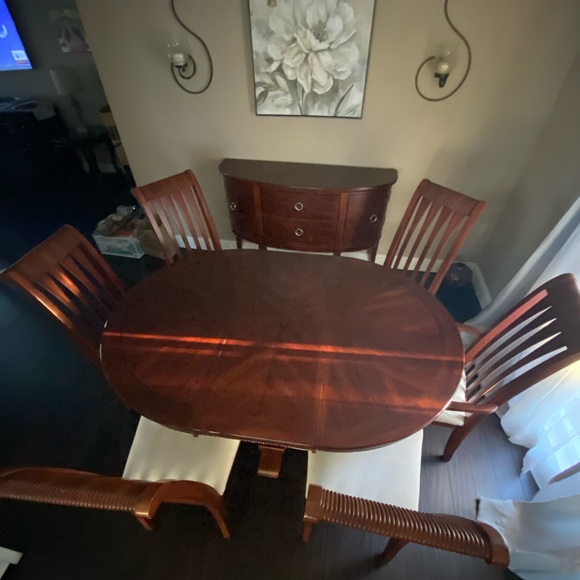 6 pieces Dining table set plus buffet - Picture 12 of 16